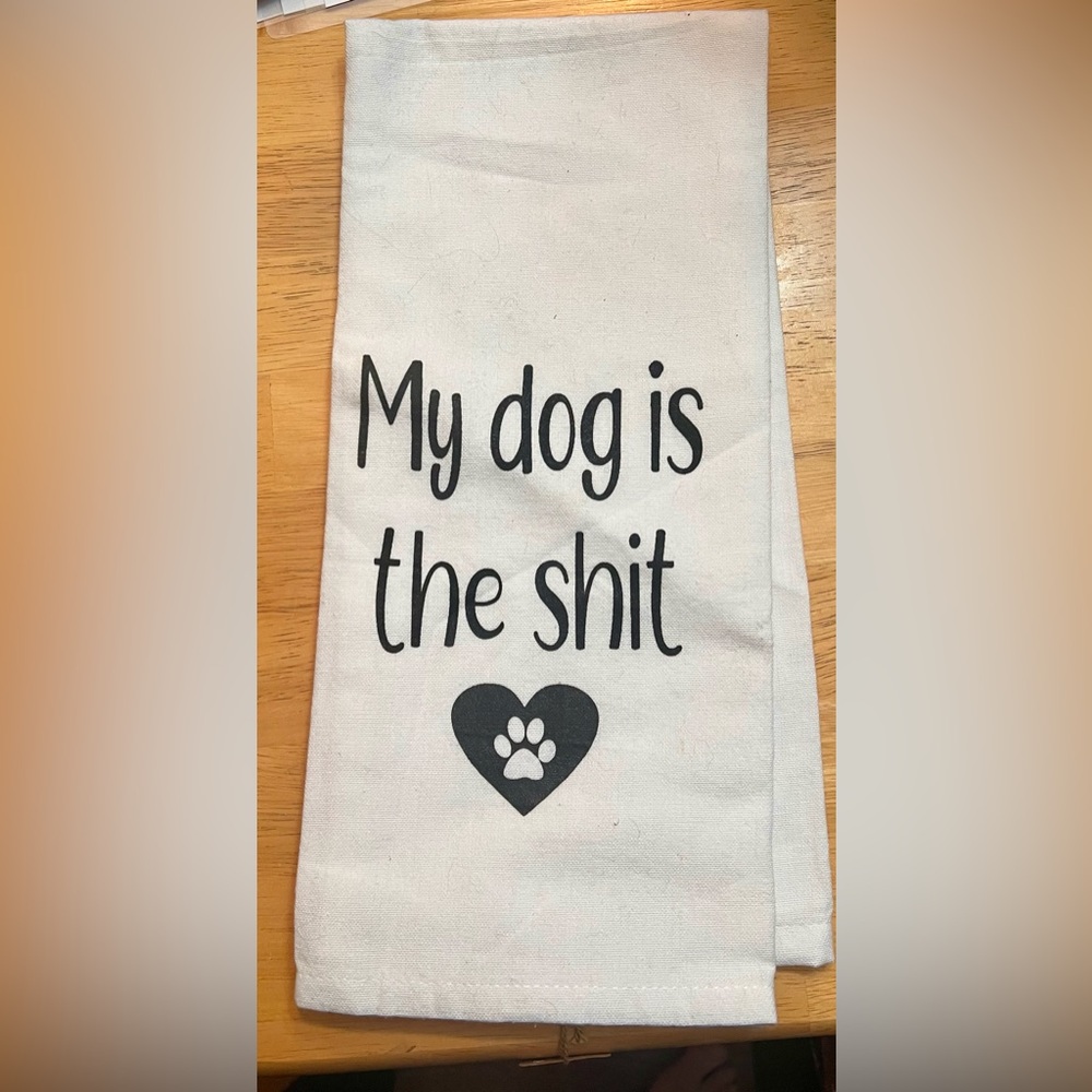 Dog lover’s tea towel
